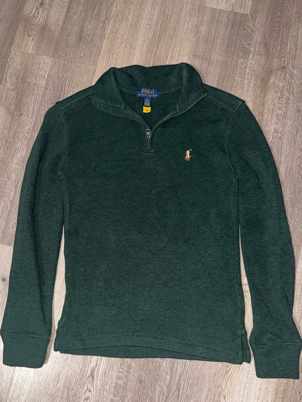 Polo by Ralph Lauren Kids Dark Green Quarter-Zip Pullover